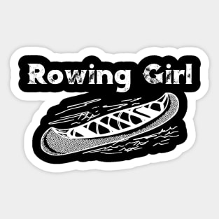 Rowing Girl Sticker